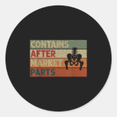 Funny After Hip Surgery Recovery Bionic Hip Replac Ronde Sticker (Voorkant)