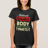 Funny After Hip Surgery Recovery Bionic Hip Replac T-shirt (Voorkant)