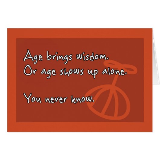 Funny Age brengt de oude leeftijd van Wisdom Birth (Voorkant Horizontaal)