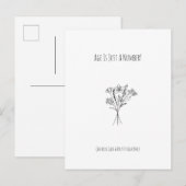 Funny Age Joke Flowers Happy Birthday Card Briefkaart (Voorkant / Achterkant)