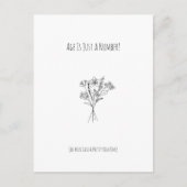 Funny Age Joke Flowers Happy Birthday Card Briefkaart (Voorkant)