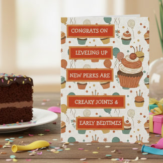 Funny Aging Humor | Vintage Birthday Kaart