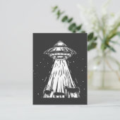 Funny Agriculture Alien Cows UFO Abduction Farmer Briefkaart (Staand voorkant)
