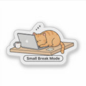 Funny AI Cat Meme – “Hold On, Let Me Ask My AI” Sticker (Voorkant)