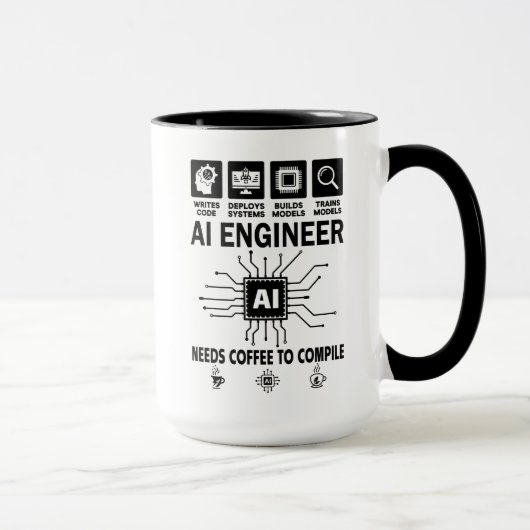 Funny AI Engineer Coding Programmer Developer Tech Mok (Rechts)