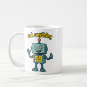 Funny Ai Robot With Ask Anything Quote _ Geek Tee Koffiemok (Links)