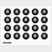 Funny Aim Pool Player Gift Billiard Balls Ronde Sticker (Vel)