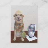 Funny Air Conditioning Business Visitekaartje (Achterkant)