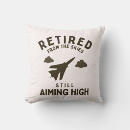 Funny Air Force Pensioen Gezegde voor gepensioneer Kussen