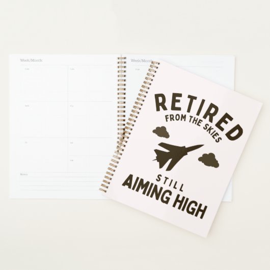 Funny Air Force Pensioen Gezegde voor gepensioneer Planner (Display)