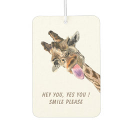 Funny Air Freshener met Speelse Giraffe - Smile Luchtverfrisser