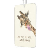 Funny Air Freshener met Speelse Giraffe - Smile Luchtverfrisser (Links)