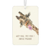 Funny Air Freshener met Speelse Giraffe - Smile Luchtverfrisser (Achterkant)
