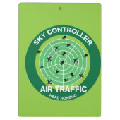 Funny Air Traffic Controller Cadeft | Mok luchthav Klembord (Achterkant)