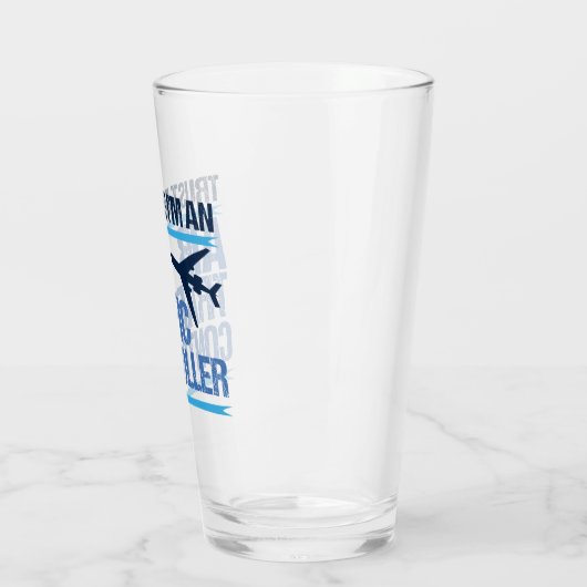 Funny Air Traffic Controller Glas (Links)