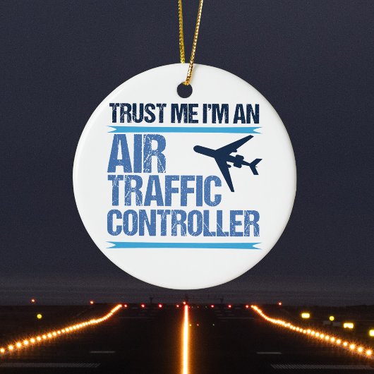 Funny Air Traffic Controller Keramisch Ornament