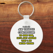 Funny Air Traffic Controller T-Shirts Sleutelhanger (Voorkant)