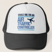 Funny Air Traffic Controller Trucker Pet (Voorkant)
