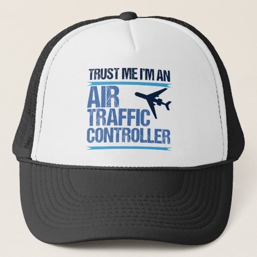 Funny Air Traffic Controller Trucker Pet (Voorkant)