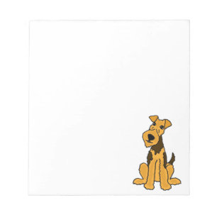 Funny Airedale Dog Puppy Notitieblok