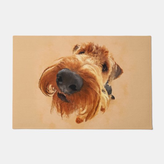 Funny Airedale Terrier Deurmat (Voorkant)