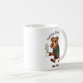 Funny Airedale Terrier Dog Business Suit Coffee  Koffiemok (Voorkant rechts)