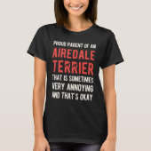Funny Airedale Terrier T-shirt (Voorkant)