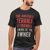 Funny Airedale Terrier T-shirt (Voorkant)