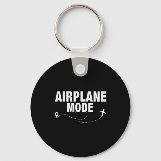 Funny Airplane Mode Flying Traveler Gift  Sleutelhanger (Voorkant)