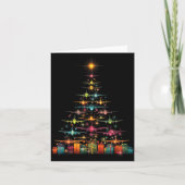 Funny Airplanes Christmas Tree Graphic Air Planes  Kaart (Voorkant)