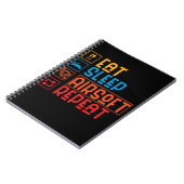 Funny Airsoft Player Paintball Airsoft Team Notitieboek (Linkerzijde)