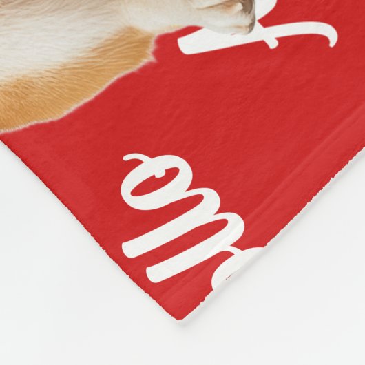 Funny Akita Dog Name Patterned Christmas Fleece Deken (Hoek)