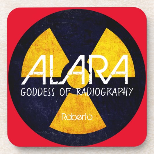 Funny ALARA Goddess of Radiography Bier Onderzetter (Voorkant)