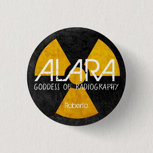 Funny ALARA Goddess of Radiography Ronde Button 3,2 Cm (Voorkant)