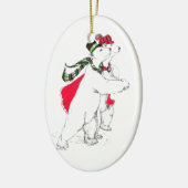Funny Alaska Wildlife Ornament voor kerstmis (Links)