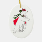 Funny Alaska Wildlife Ornament voor kerstmis (Achterkant)