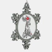 Funny Alaska Wildlife Ornament voor kerstmis Snowf (Links)