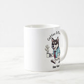 Funny Alaskan Klee Kai  Business Suit Coffee  Koffiemok (Voorkant rechts)