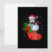 Funny Alaskan Malamute Dog in kerstsokken zant Kaart (Voorkant / Achterkant)