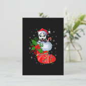 Funny Alaskan Malamute Dog in kerstsokken zant Kaart (Staand voorkant)