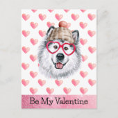Funny Alaskan zijn mijn Valentijn Dog Valentijnsda Feestdagenkaart (Voorkant)