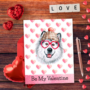 Funny Alaskan zijn mijn Valentijn Dog Valentijnsda Feestdagenkaart