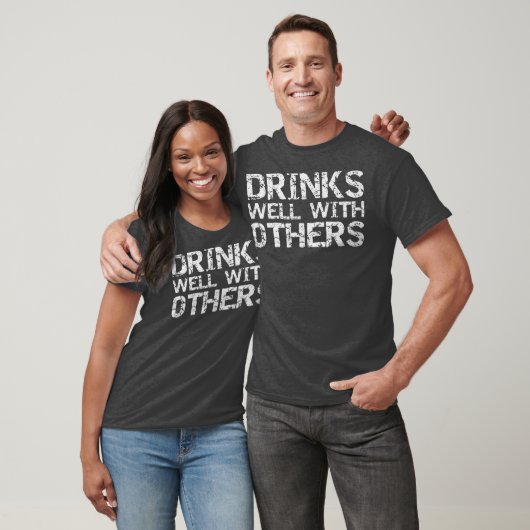 Funny Alcohol Drink de Drinken van de CitaatPartij T-shirt (Unisex)