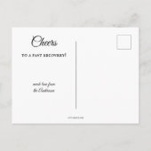 Funny Alcohol Drinken krijgen snel Briefkaart (Achterkant)