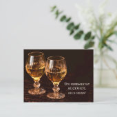 Funny Alcohol Drinken krijgen snel Briefkaart (Staand voorkant)