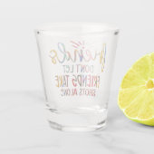 Funny Alcohol Gezegde Shot Glas (Achterkant)