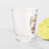 Funny Alcohol Gezegde Shot Glas (Links)