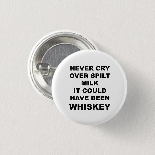 Funny Alcohol Quote Button (Voorkant /achterkant)