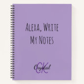 Funny Alexa Write My Notes Monogram Notitieboek (Voorkant)