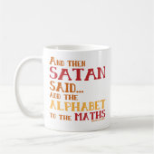 Funny Algebra Alphabet Wiskunde Koffiemok (Links)